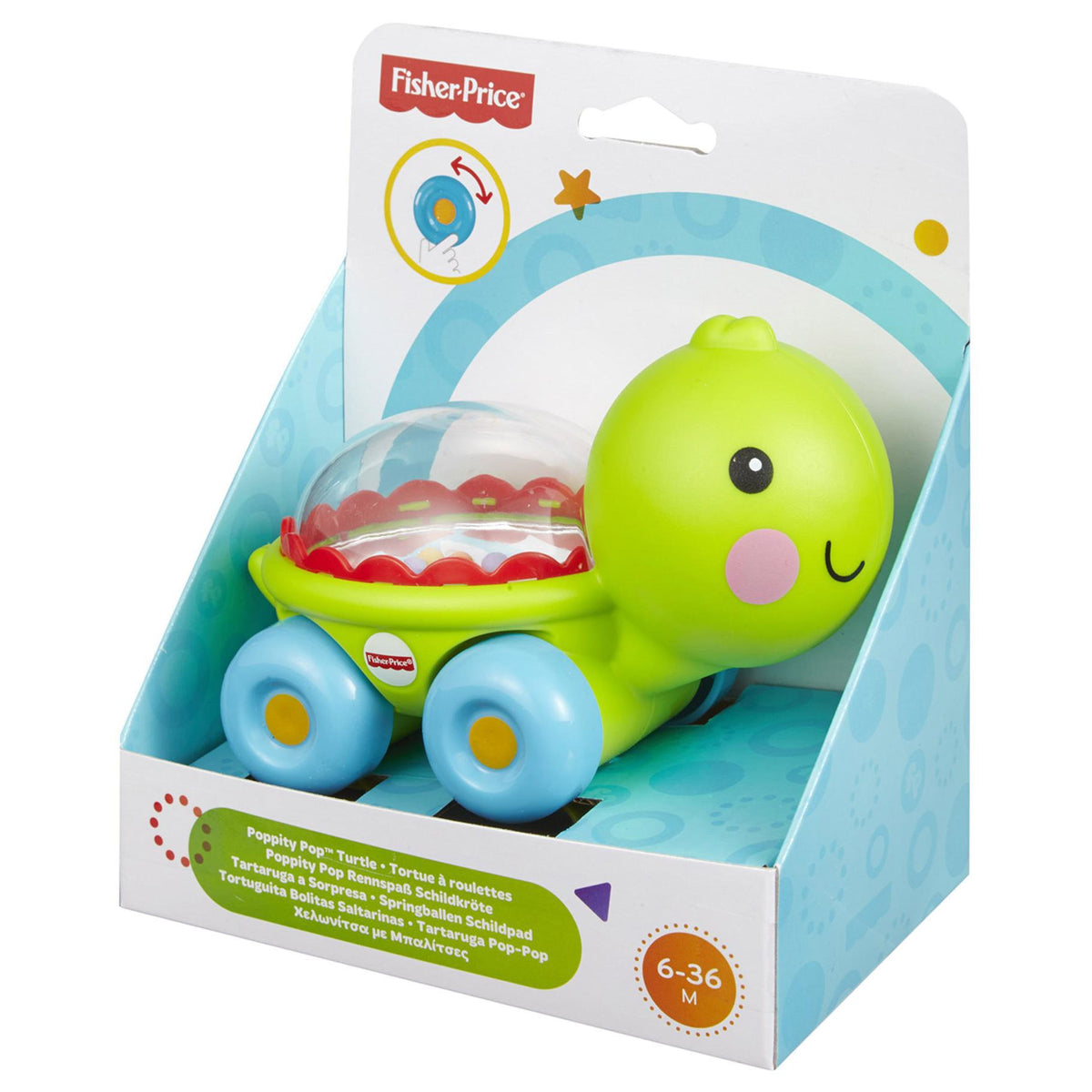 Fisher-Price Poppity Pop Dieren schildpad