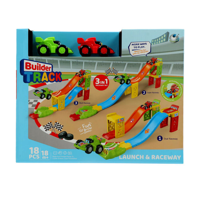 Racebaan Formule 1 pre school met 2 auto's