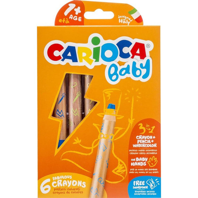 Carioca Baby 3 In 1 Jumbo Kleurwaskrijtjes 1 jaar