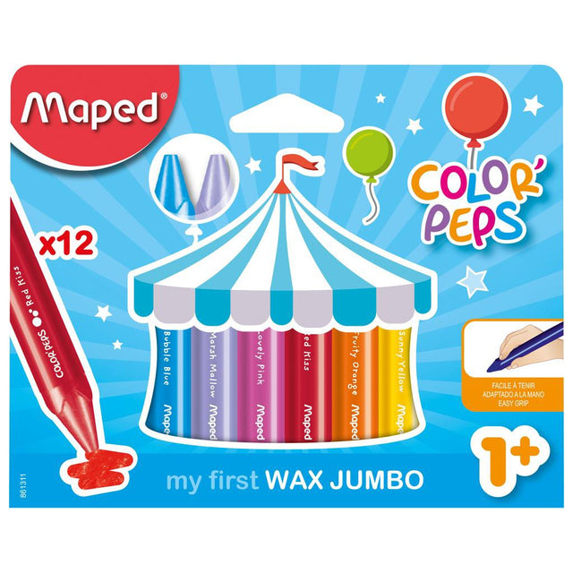 MAPED WASKRIJTJES COLORPEPS 12 STUKS