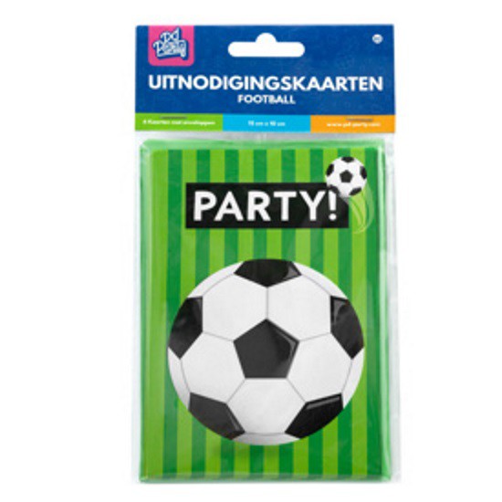 Voetbal Uitnodigingskaarten