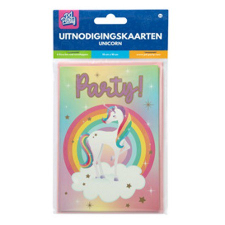 Unicorn Uitnodigingskaarten