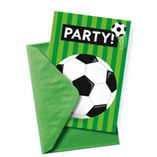 Voetbal Uitnodigingskaarten 3