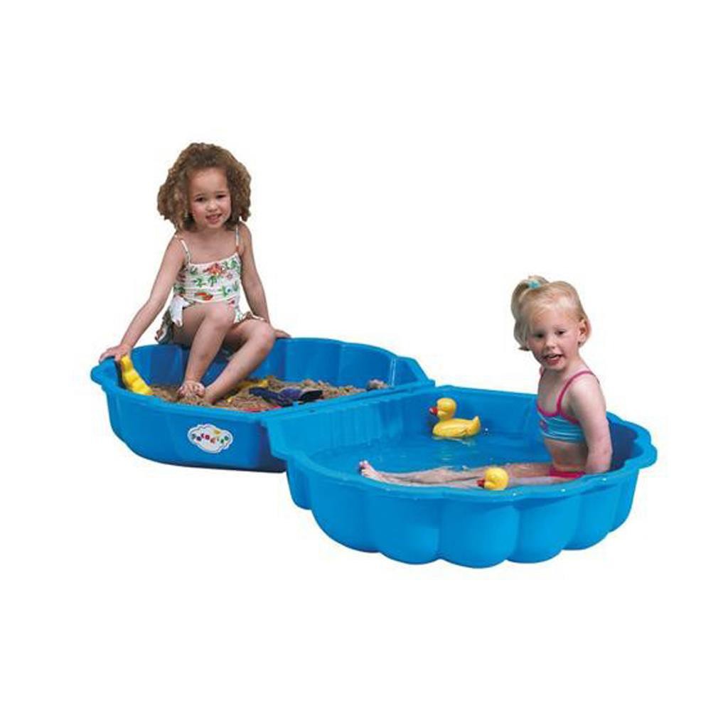 ZANDBAK SCHELP BLAUW 87 X 78 X 20 CM