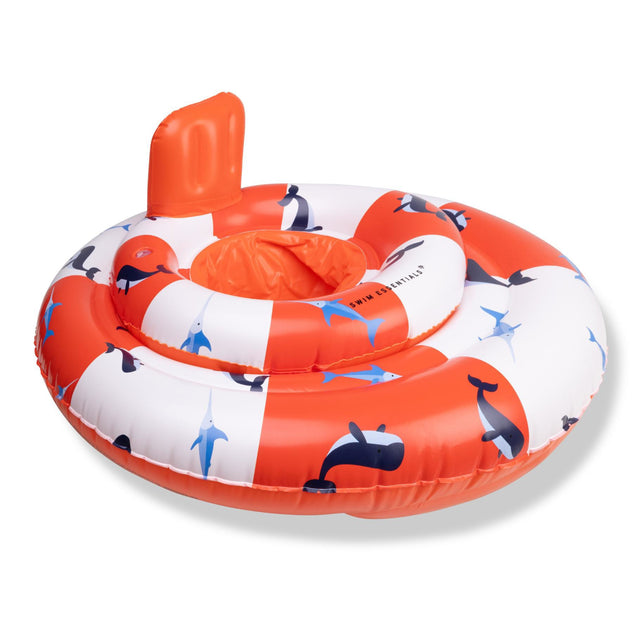 Zwemring Babysitter ocean stripes 69cm 0-1 jaar